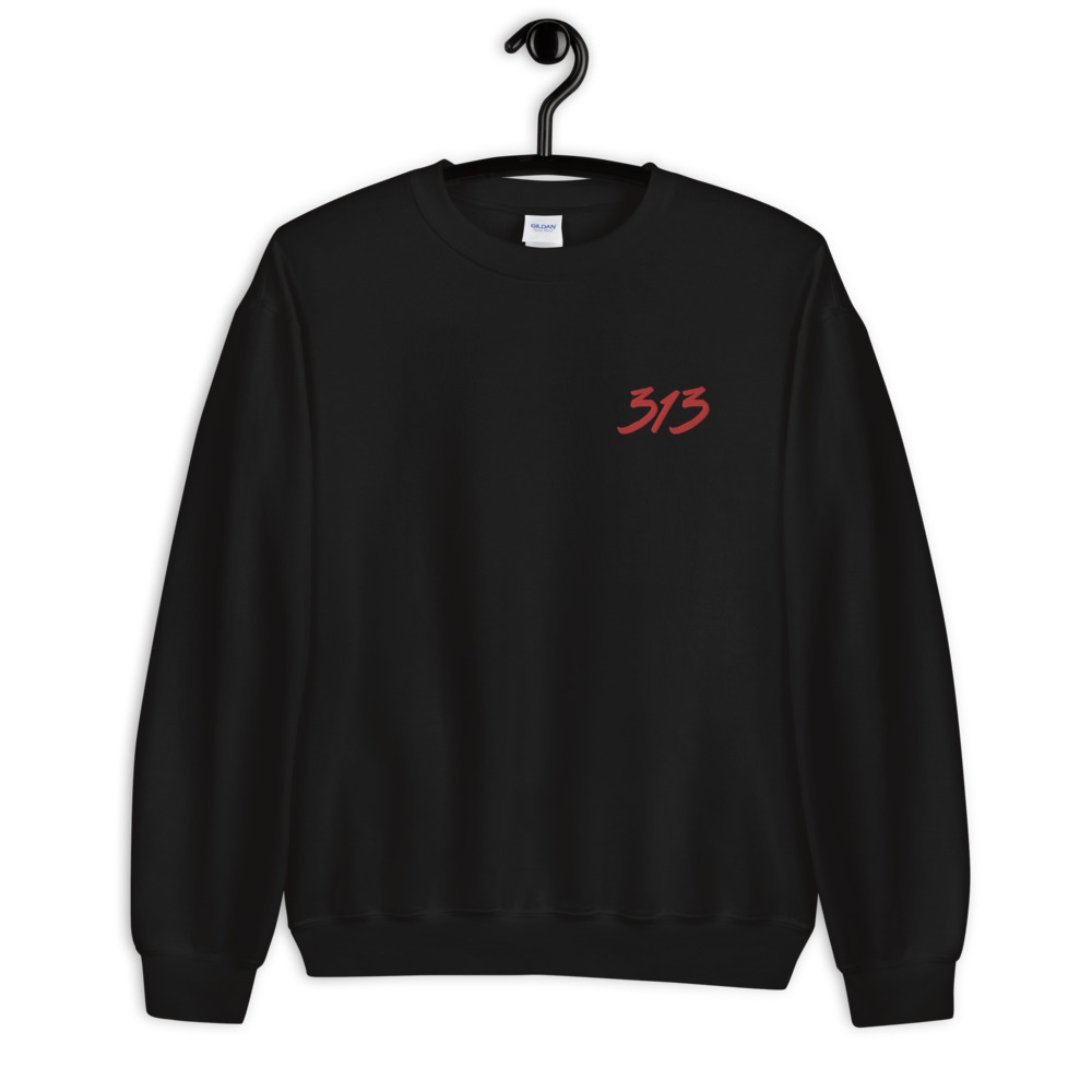 313 (Embroidered) - Unisex Sweatshirt - Image 3